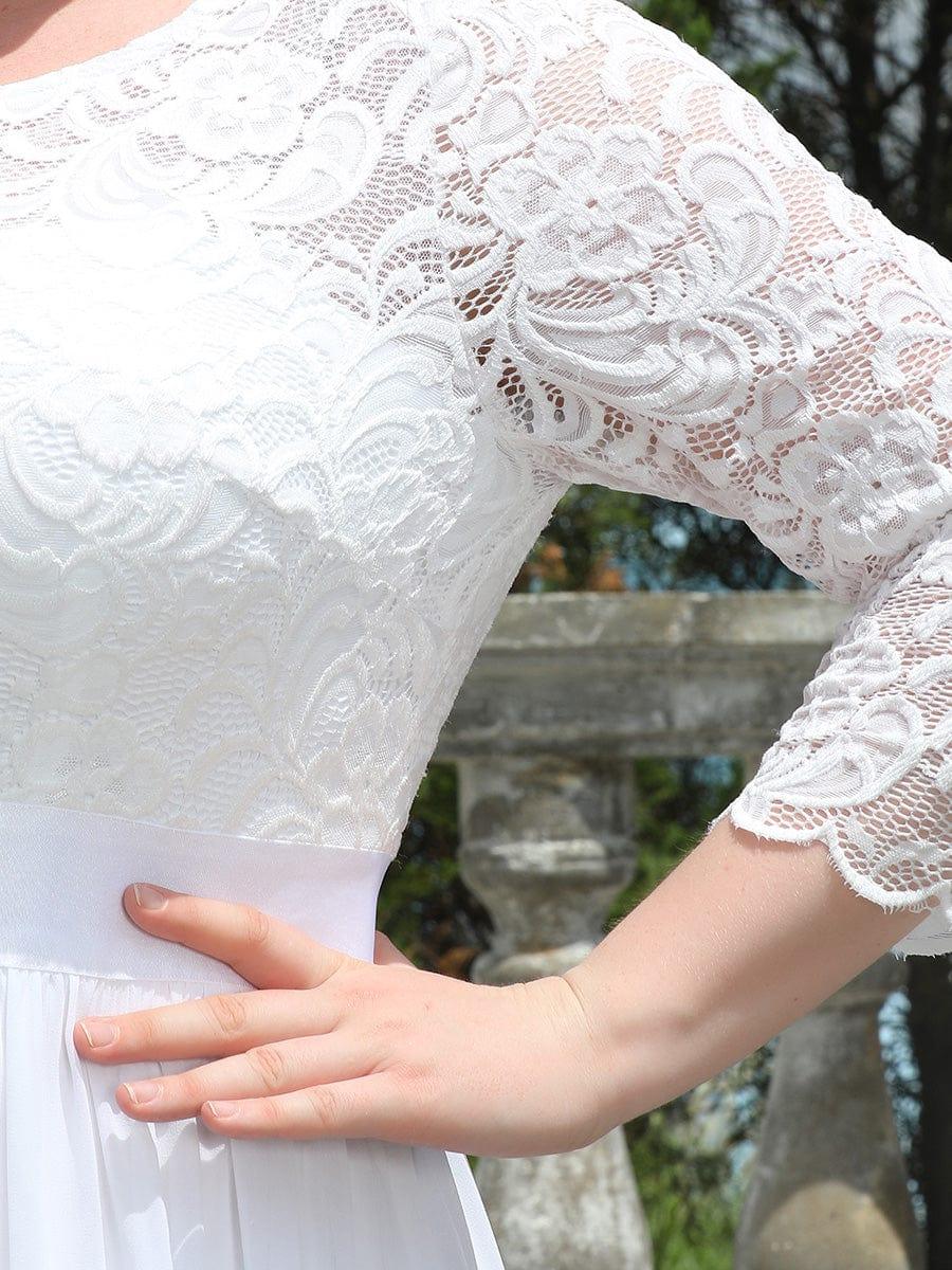 Vestido maxi con encaje