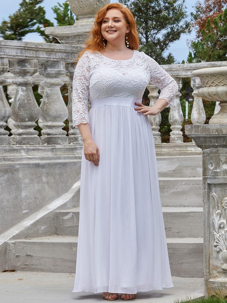 Vestido maxi con encaje