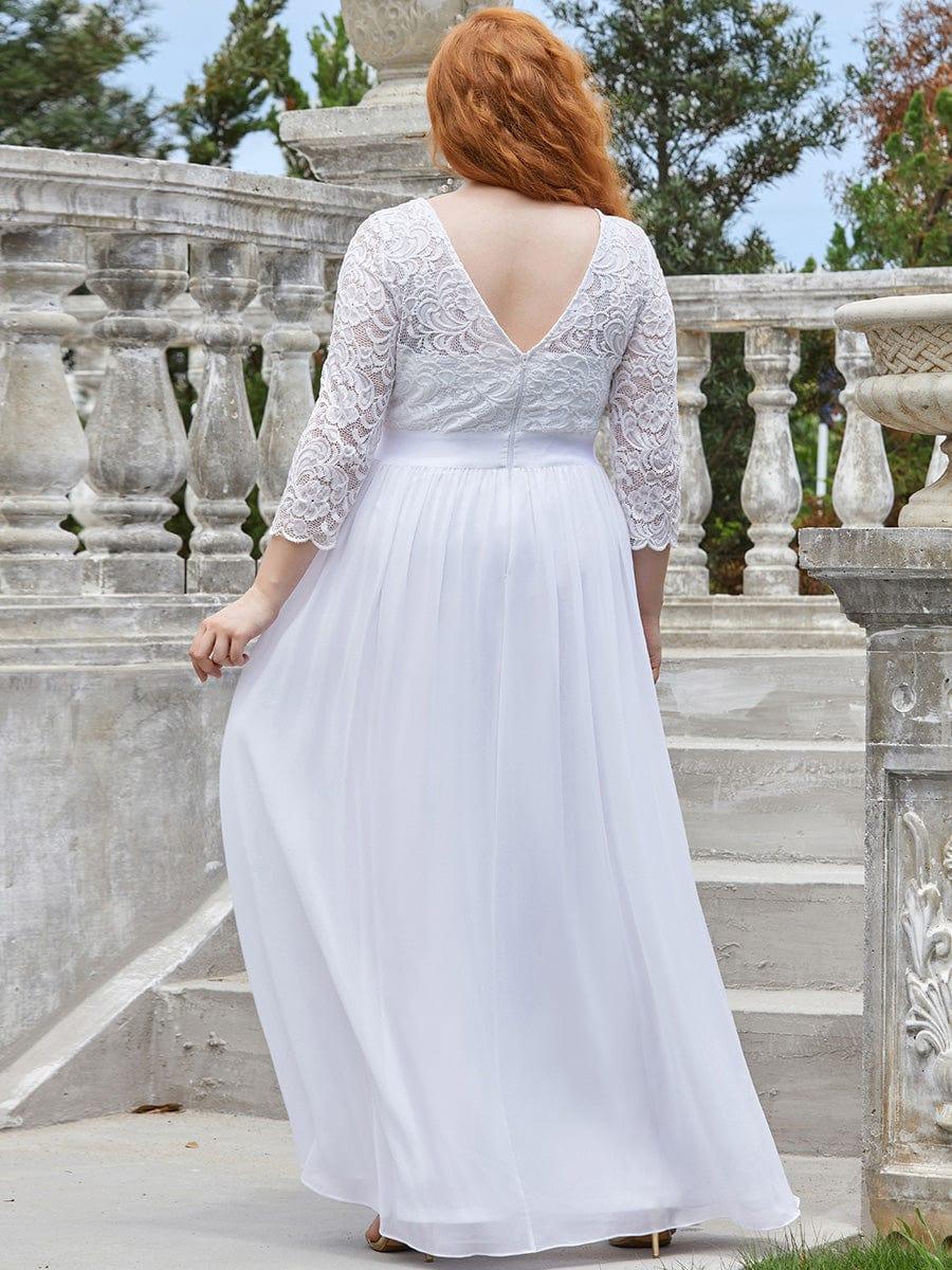 Vestido maxi con encaje