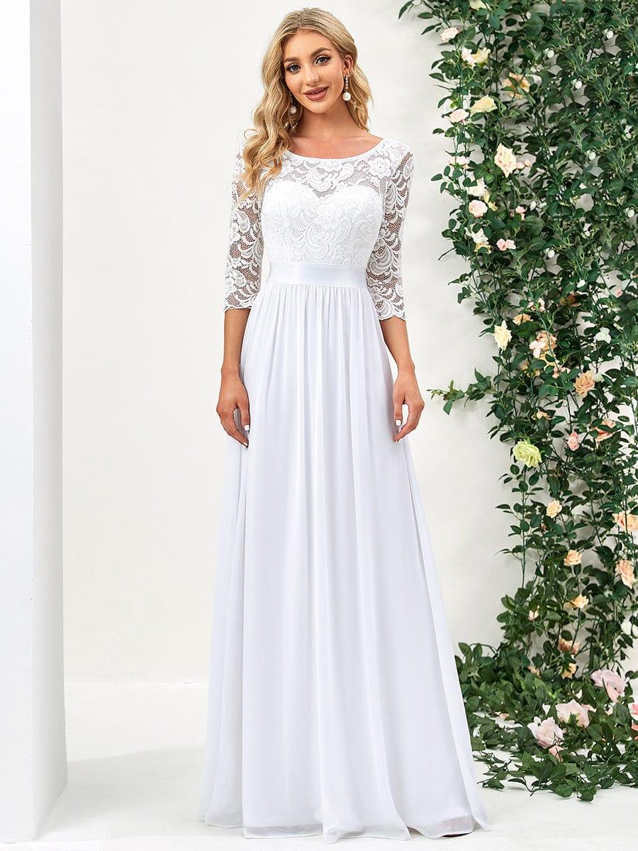 Vestido maxi con encaje