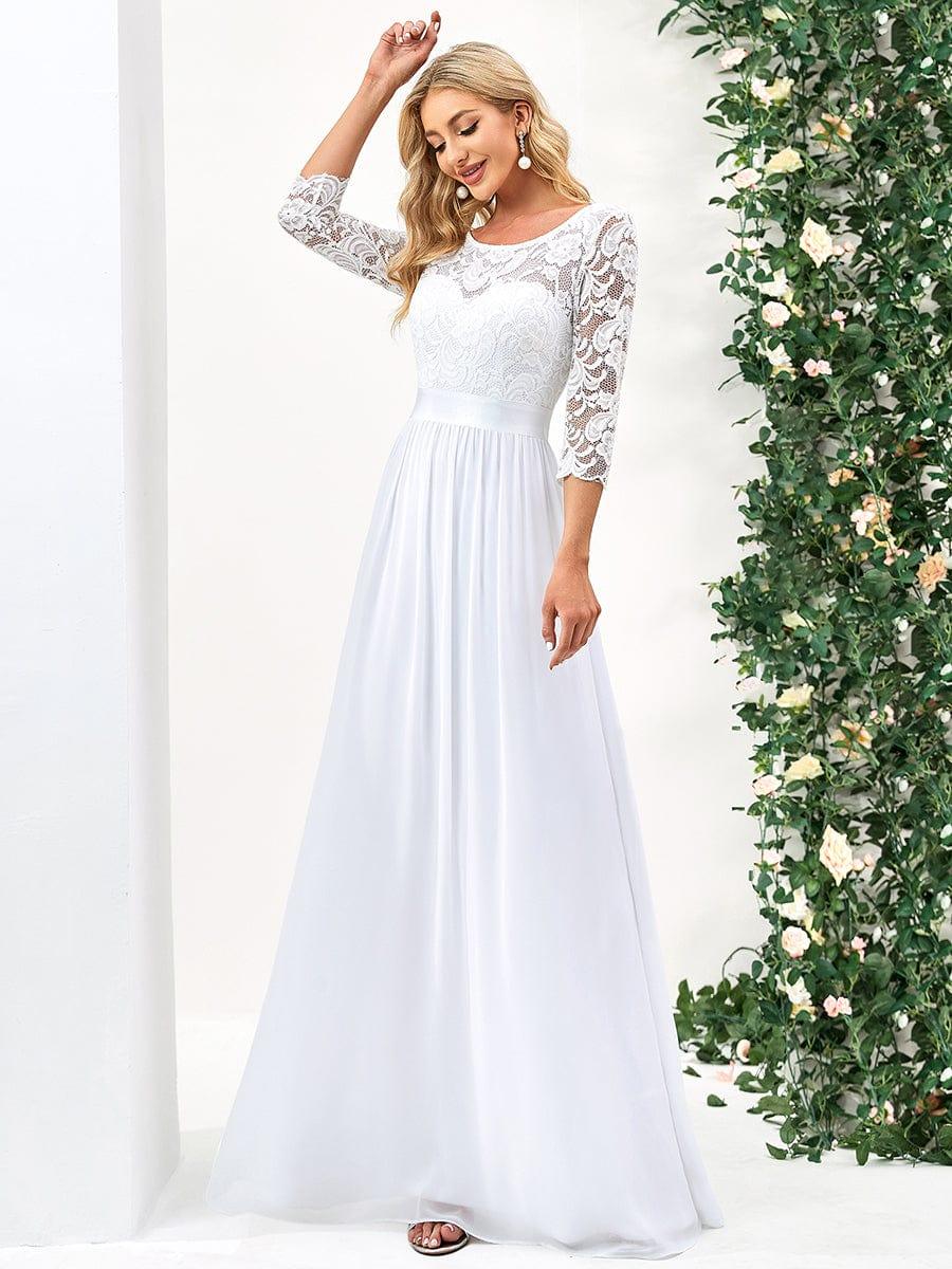Vestido maxi con encaje
