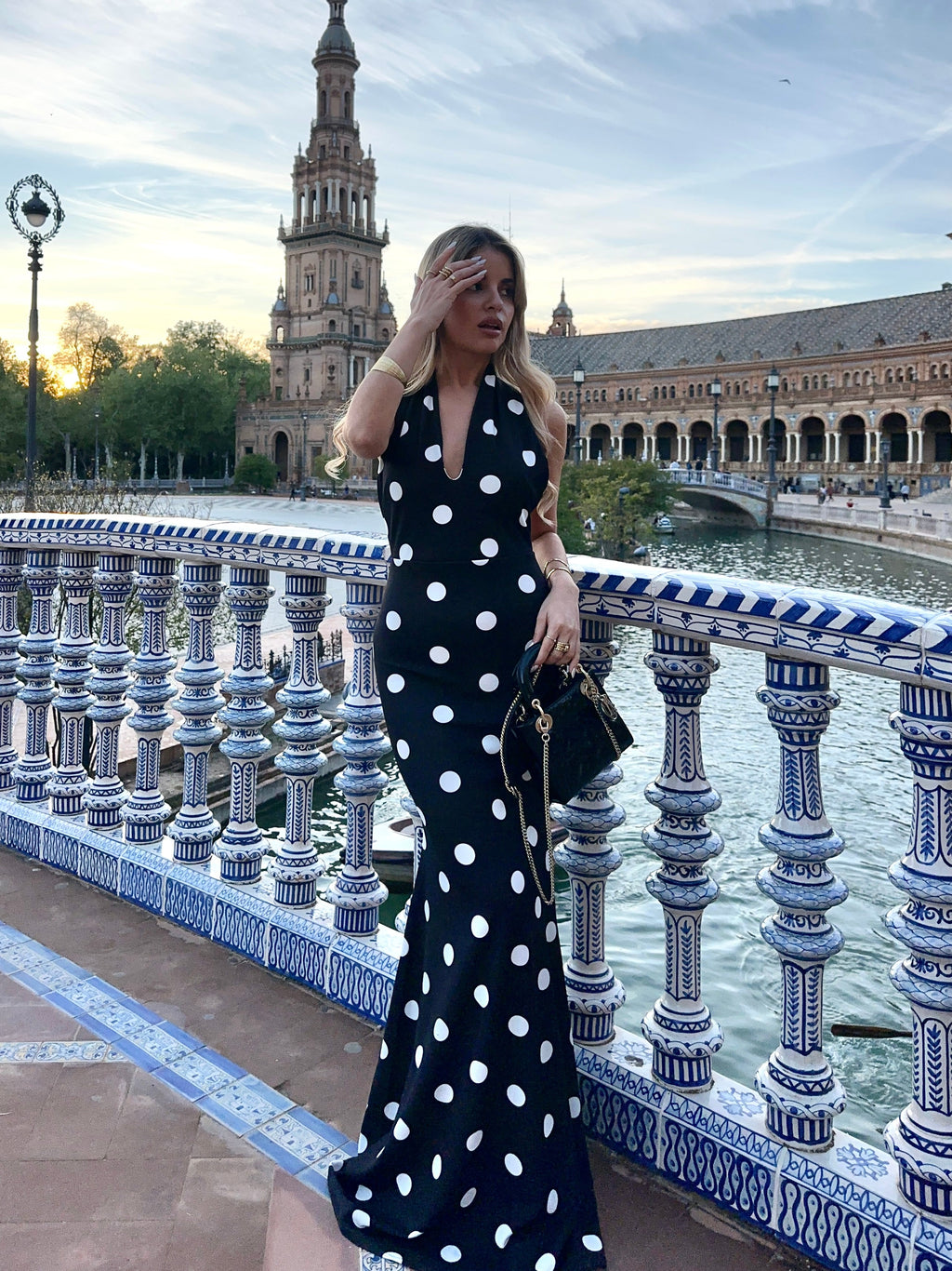 Vestido lunares
