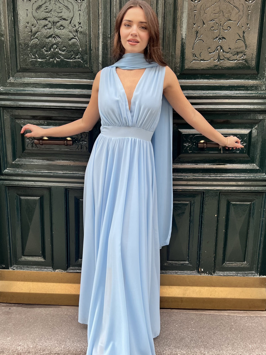 Vestido Largo Gasa