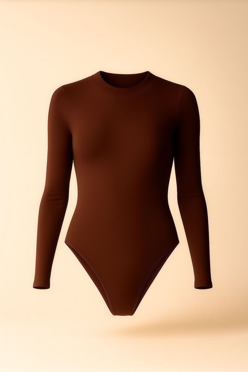 Body cuello cerrado - Chocolate