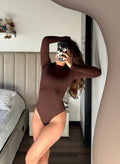 Body cuello cerrado - Chocolate