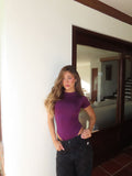 Body en Lycra - Berenjena