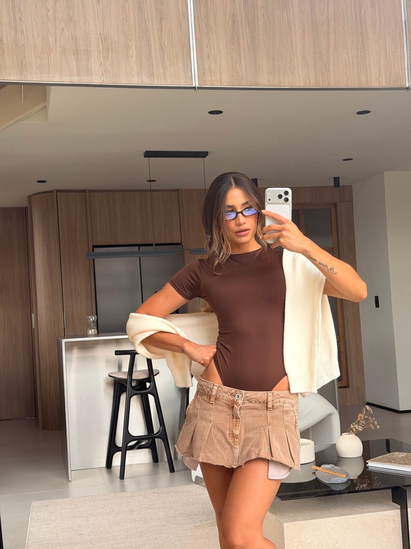 Body en Lycra  - Chocolate