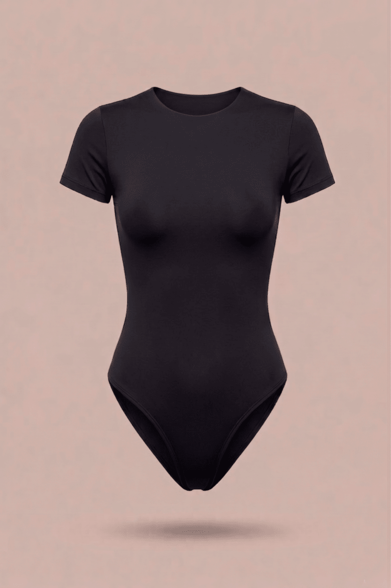 Body en Lycra  - Negro