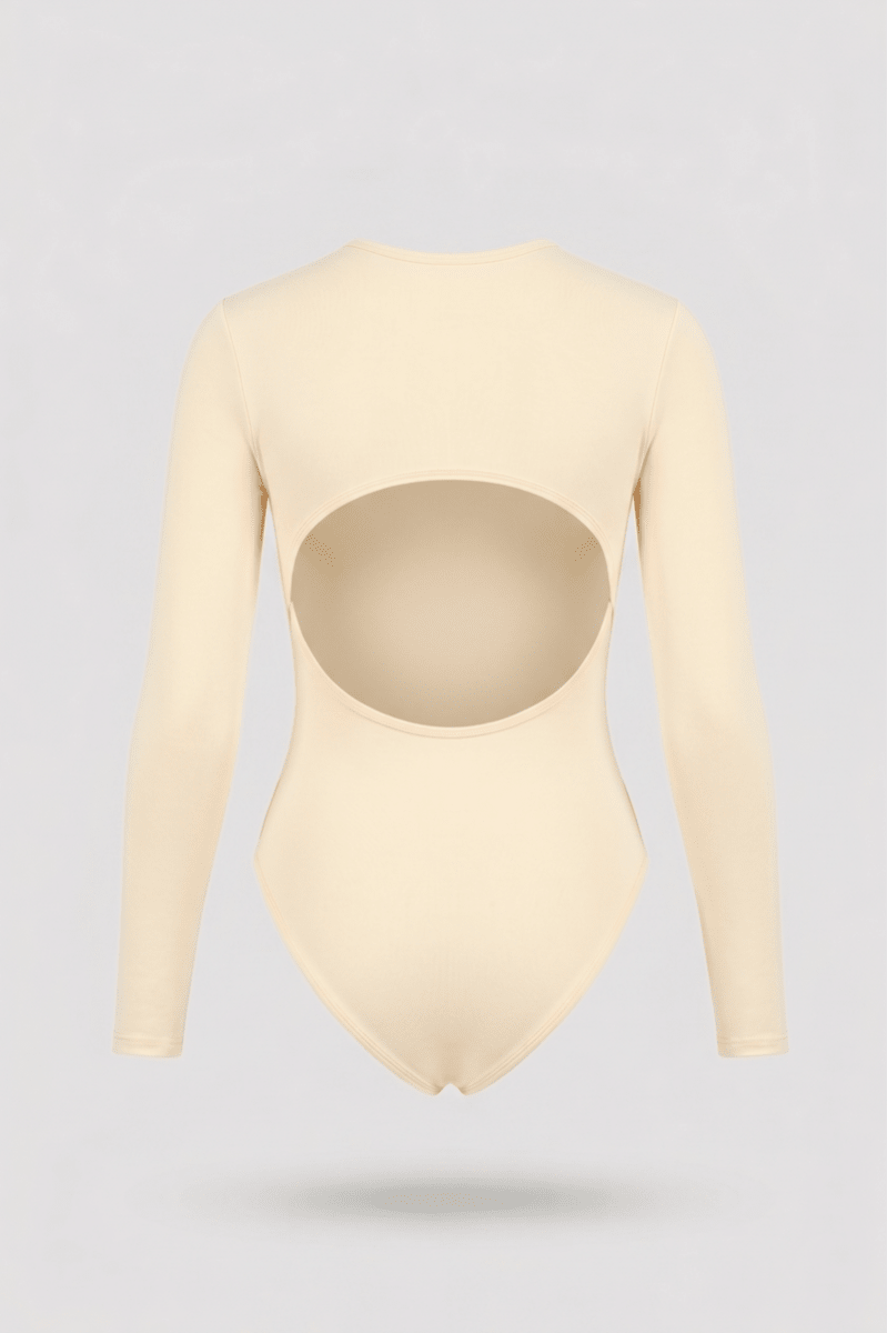 Body Espalda Descubierta Halo - Butter yellow