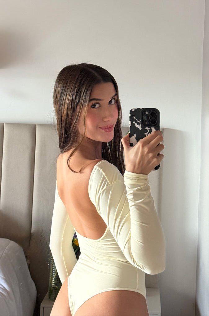 Body Espalda Descubierta  - Butter yellow