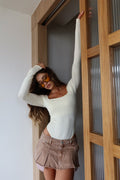 Body manga larga Milano - Butter yellow