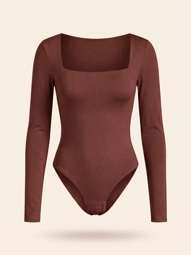 Body manga larga Milano - Chocolate