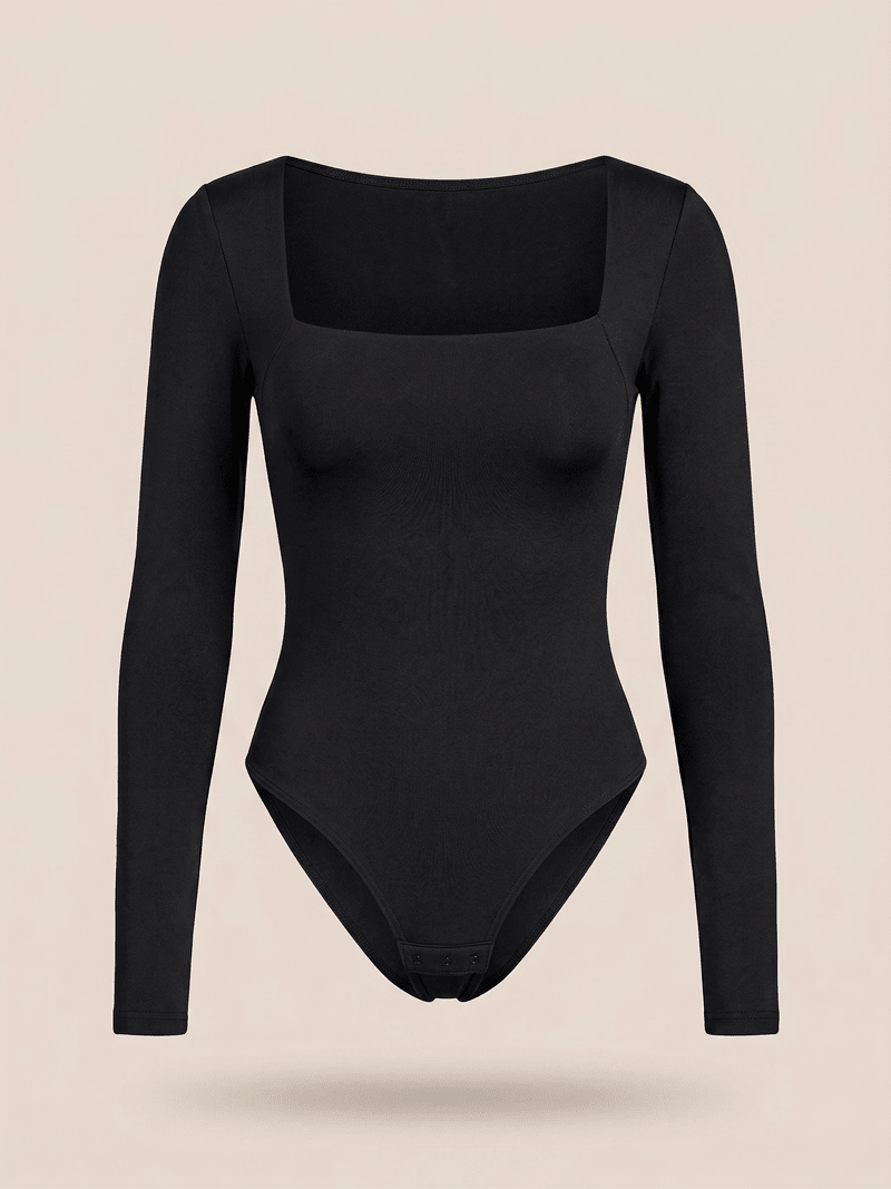 Body manga larga Milano - Negro