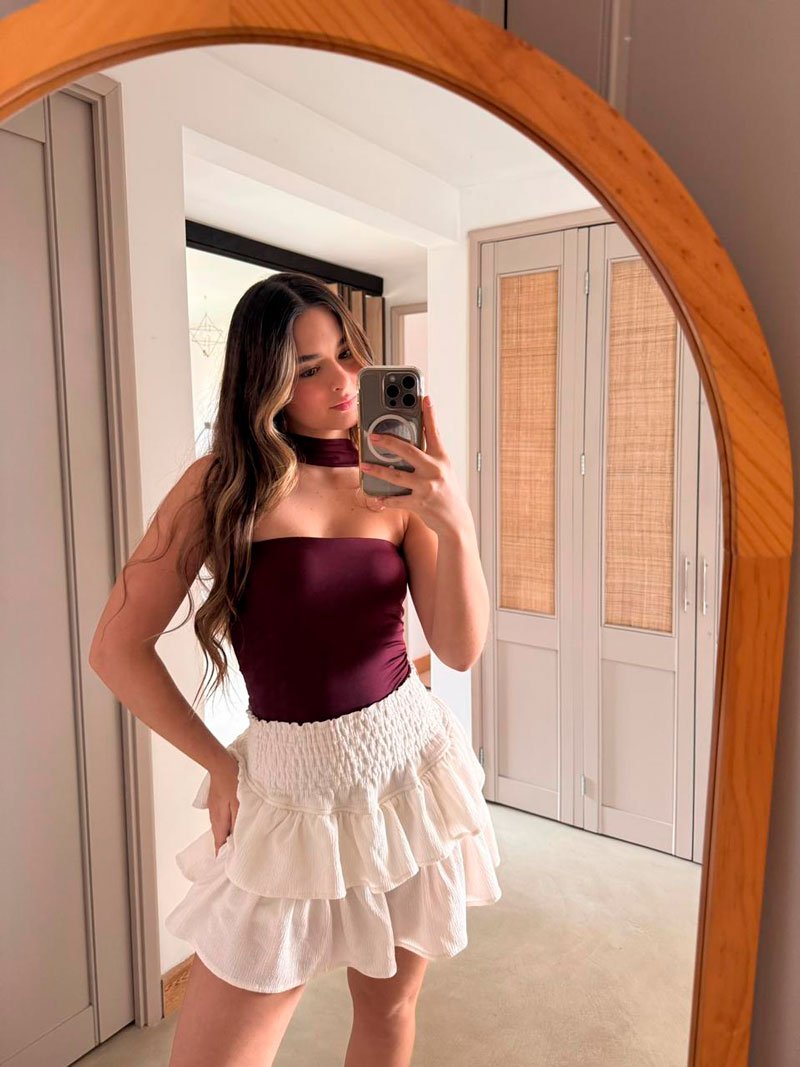 Body Strapless  - Burgundy