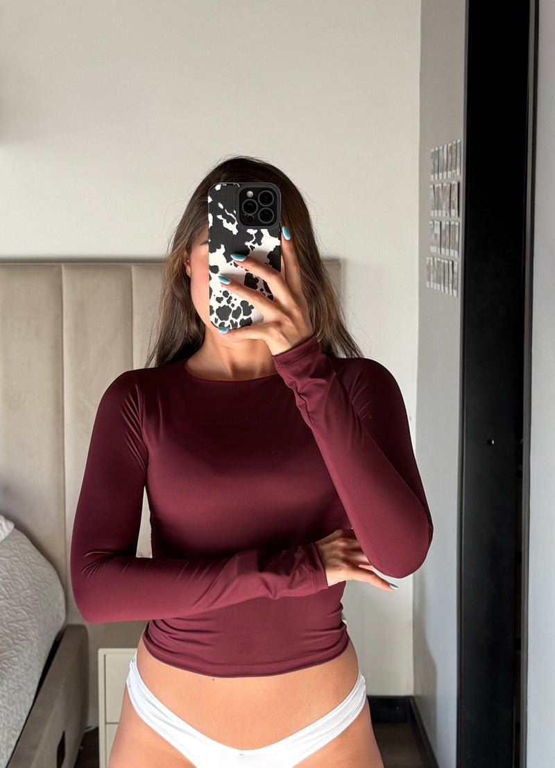 Camibuso en lycra  - Burgundy