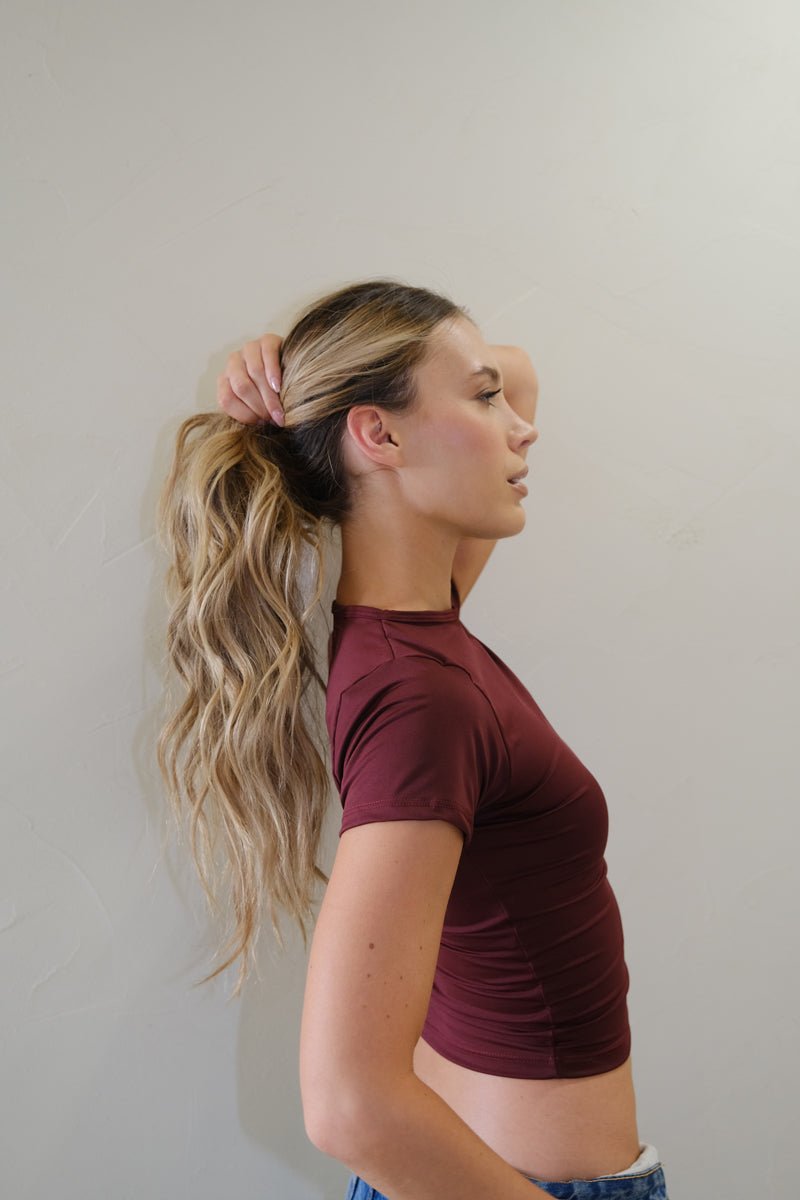 Camiseta en lycra - Burgundy