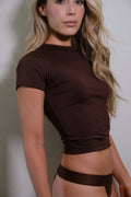 Camiseta en lycra  - Chocolate