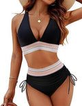 Bikini de Cintura Alta Mujer Push Up Halter