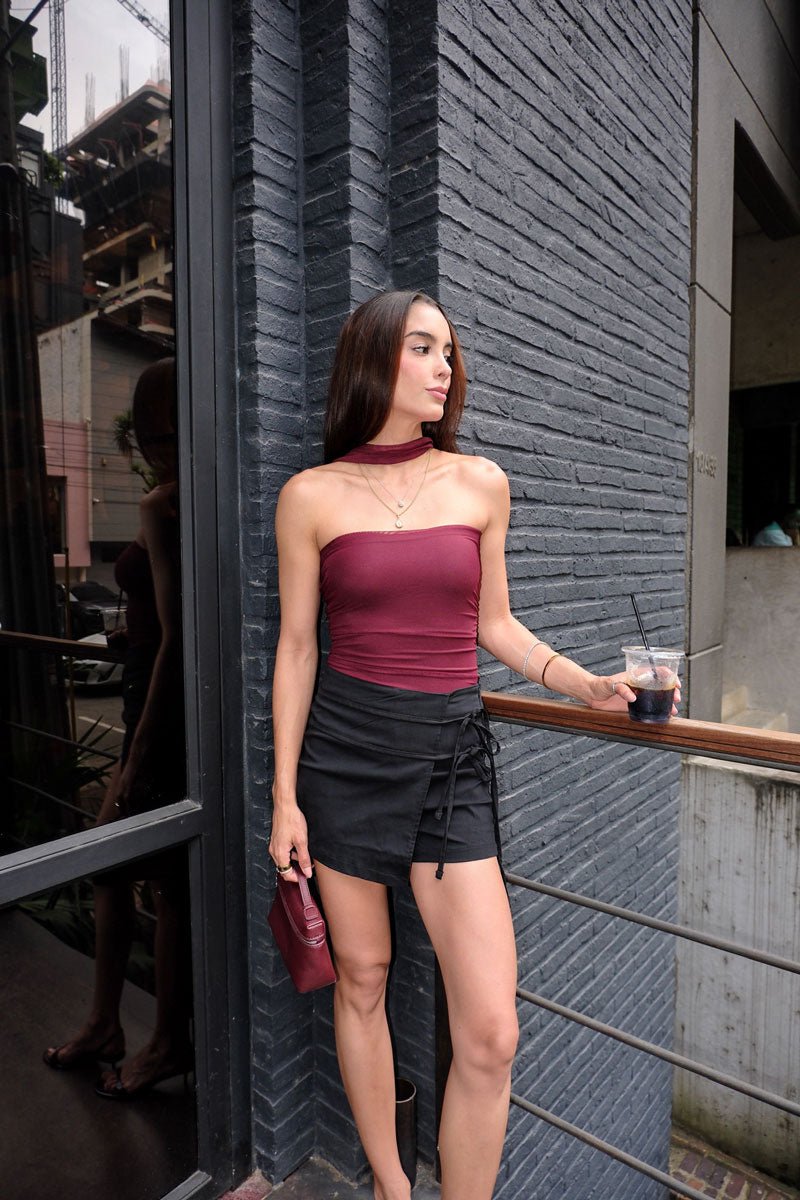 Falda short Iconic - Negro