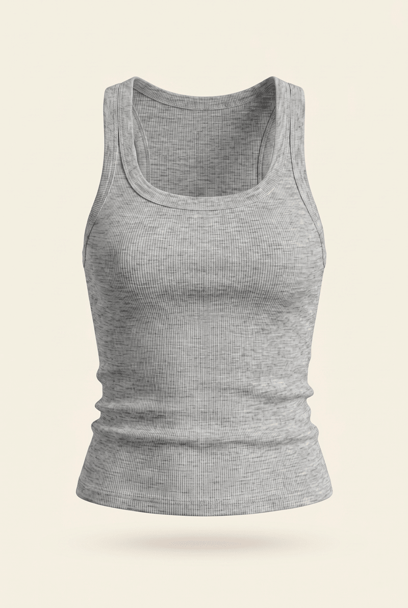 Tank Top Curvo - Gris