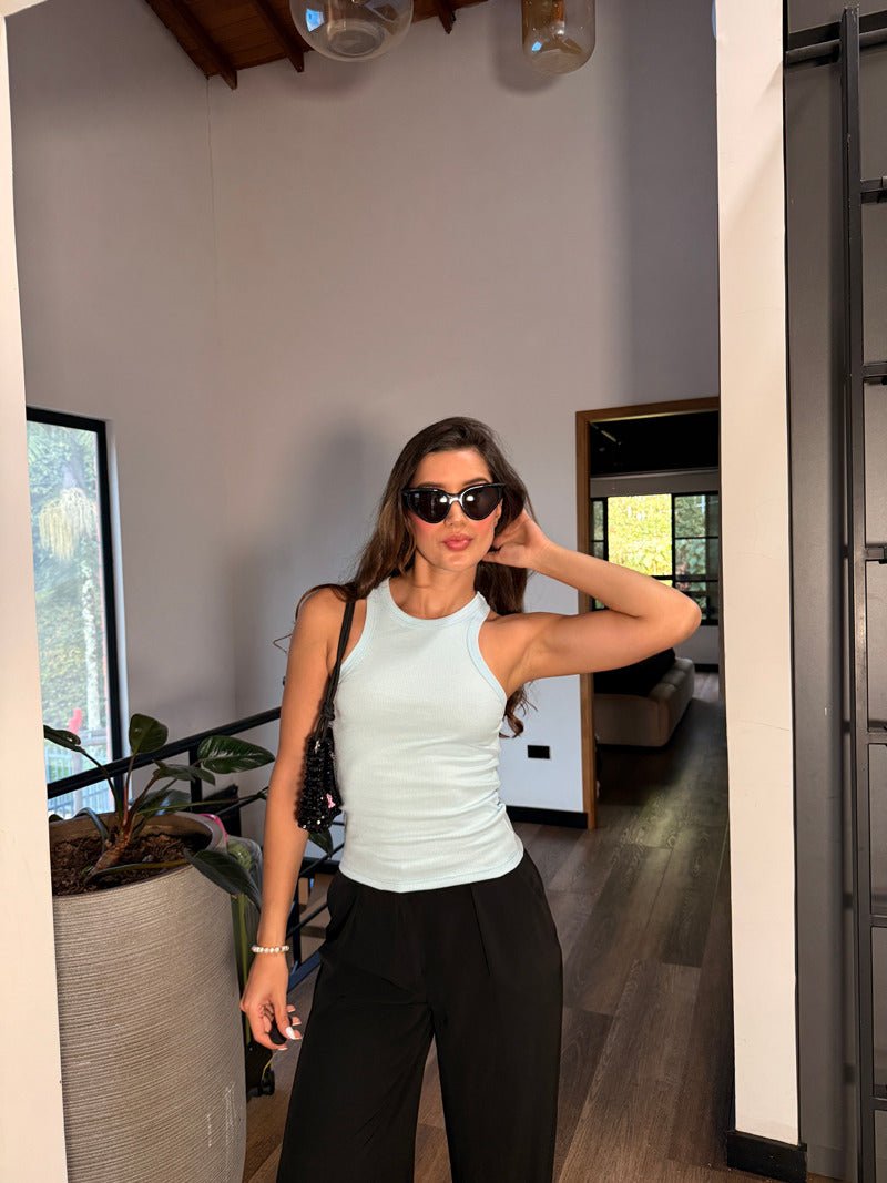 Tank Top Esqueleto - Baby Blue