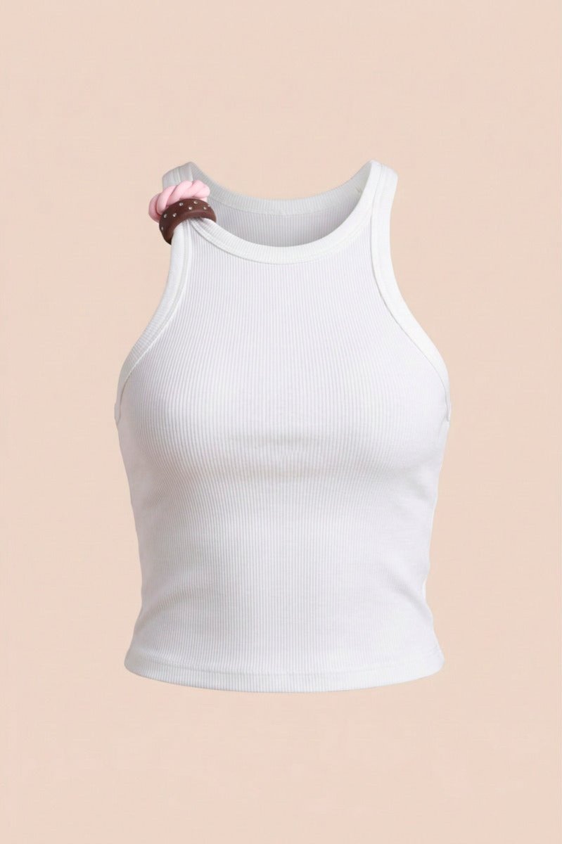Tank Top Esqueleto - Beige
