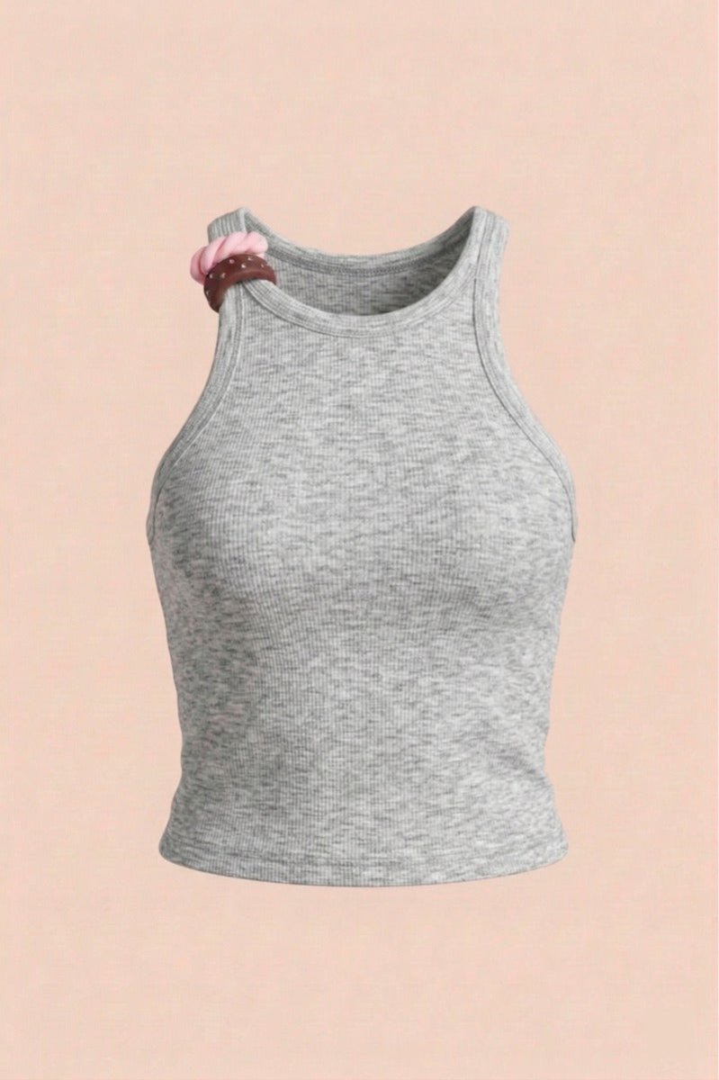 Tank Top Esqueleto - Gris Jaspe