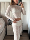 Top en Encaje Lace - Marfil